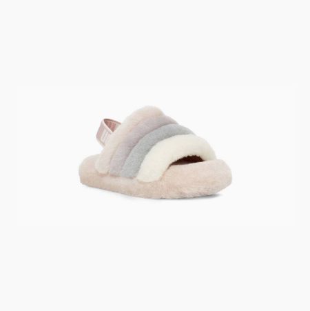 UGG Fluff Yeah Multicolor Slides for Kids (BCXY15486)